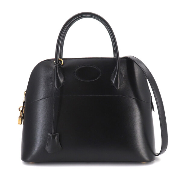 HERMES Handbags - Hermes Bolide 31 2-way Hand/Shoulder Handbag, Box Calf Leather, Black, 〇Z St...